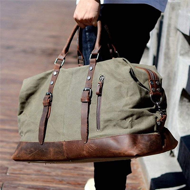 Waxed Canvas Holdall