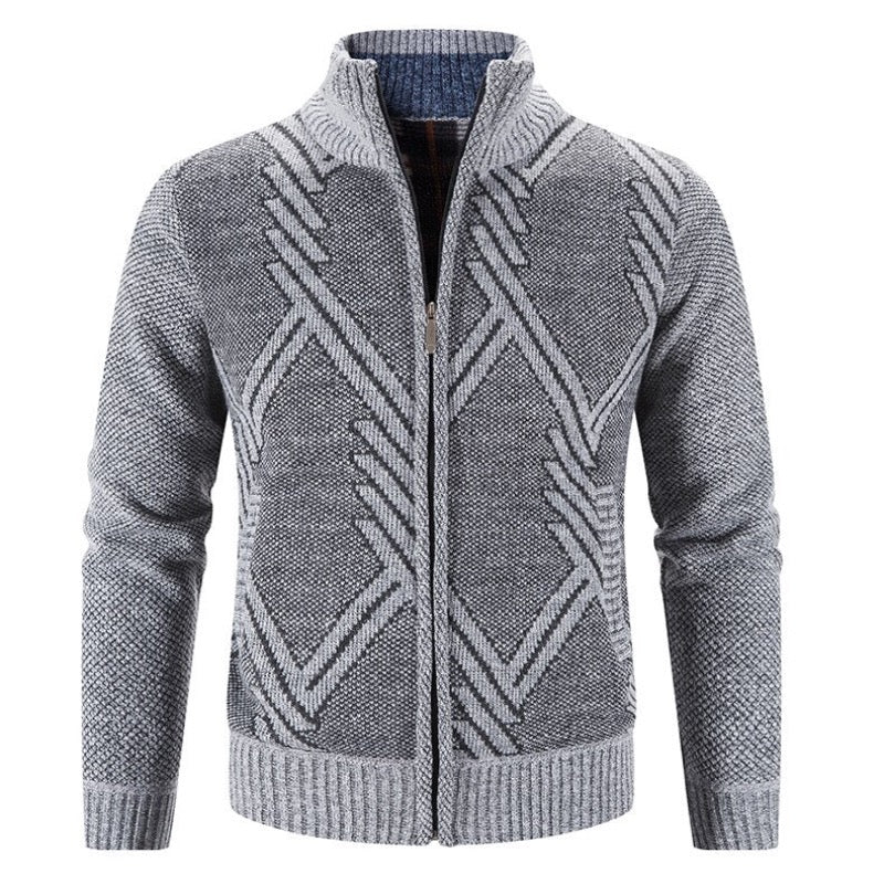 Mens Winter Zipped Cardigan