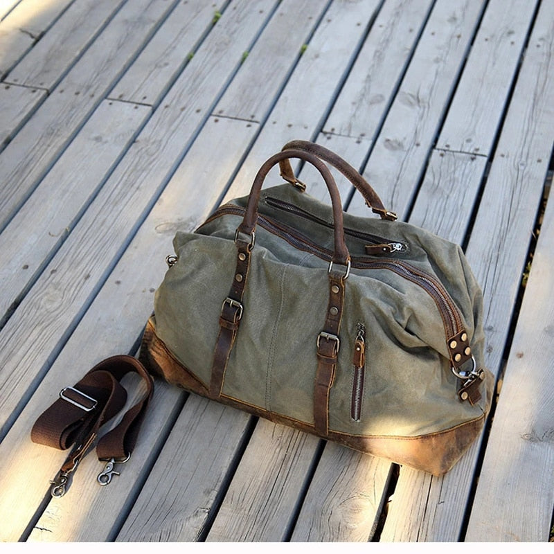 Waxed Canvas Holdall