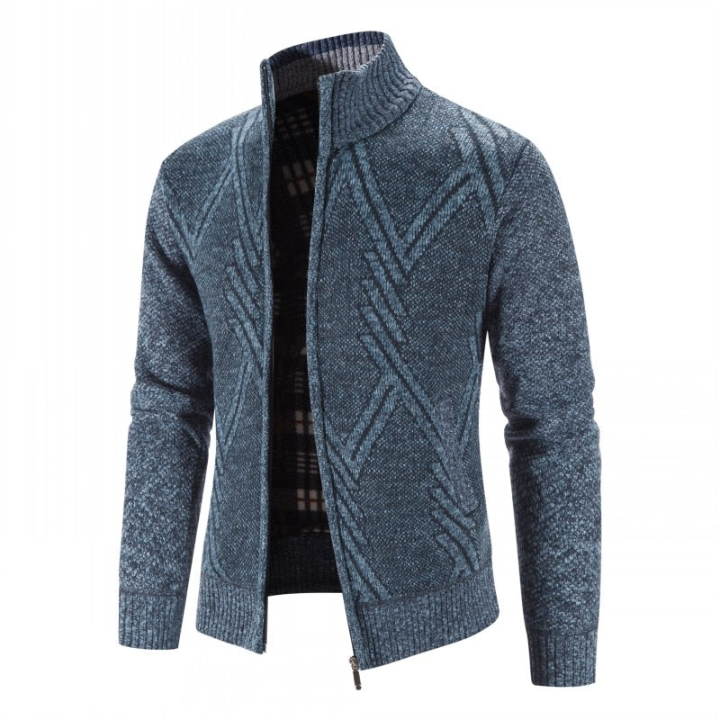 Mens Winter Zipped Cardigan