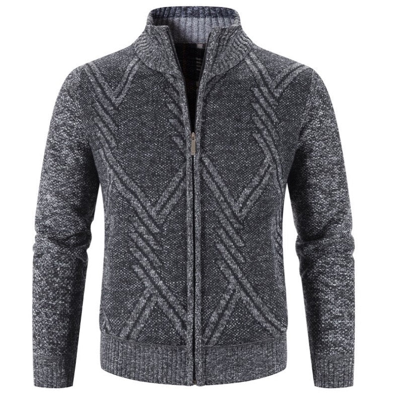 Mens Winter Zipped Cardigan