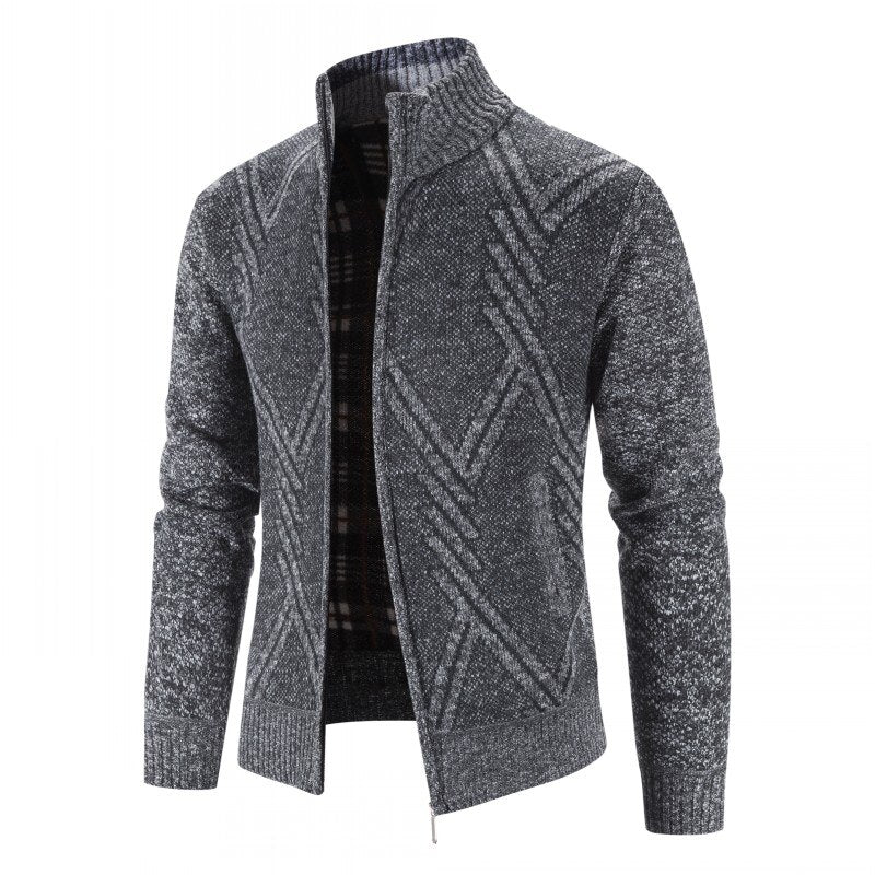 Mens Winter Zipped Cardigan