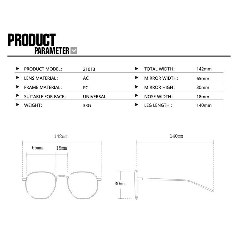 Square Retro Sunglasses