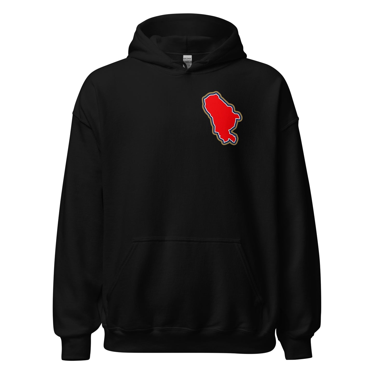 Black Arsenal hoodie with Area Motif