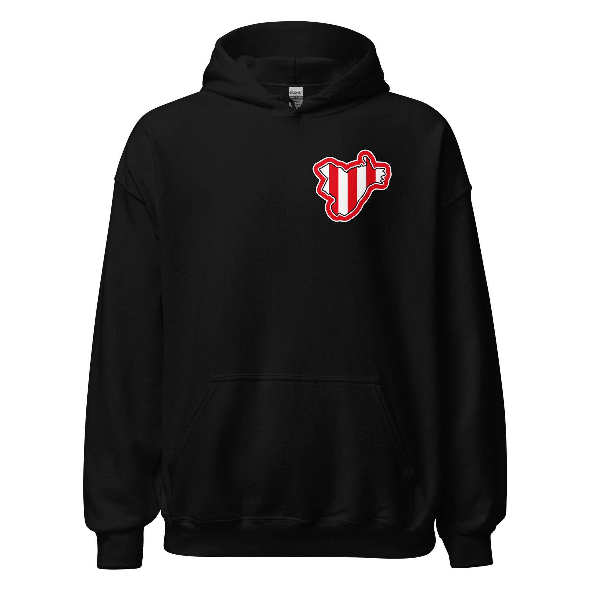 Black Brentford Hoodie with Area Motif