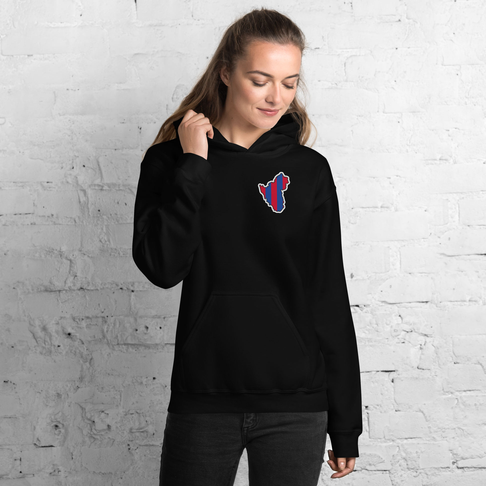 Black Crystal Palace Hoodie with Area Motif