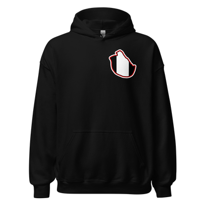 Black Fulham Hoodie with Area Motif