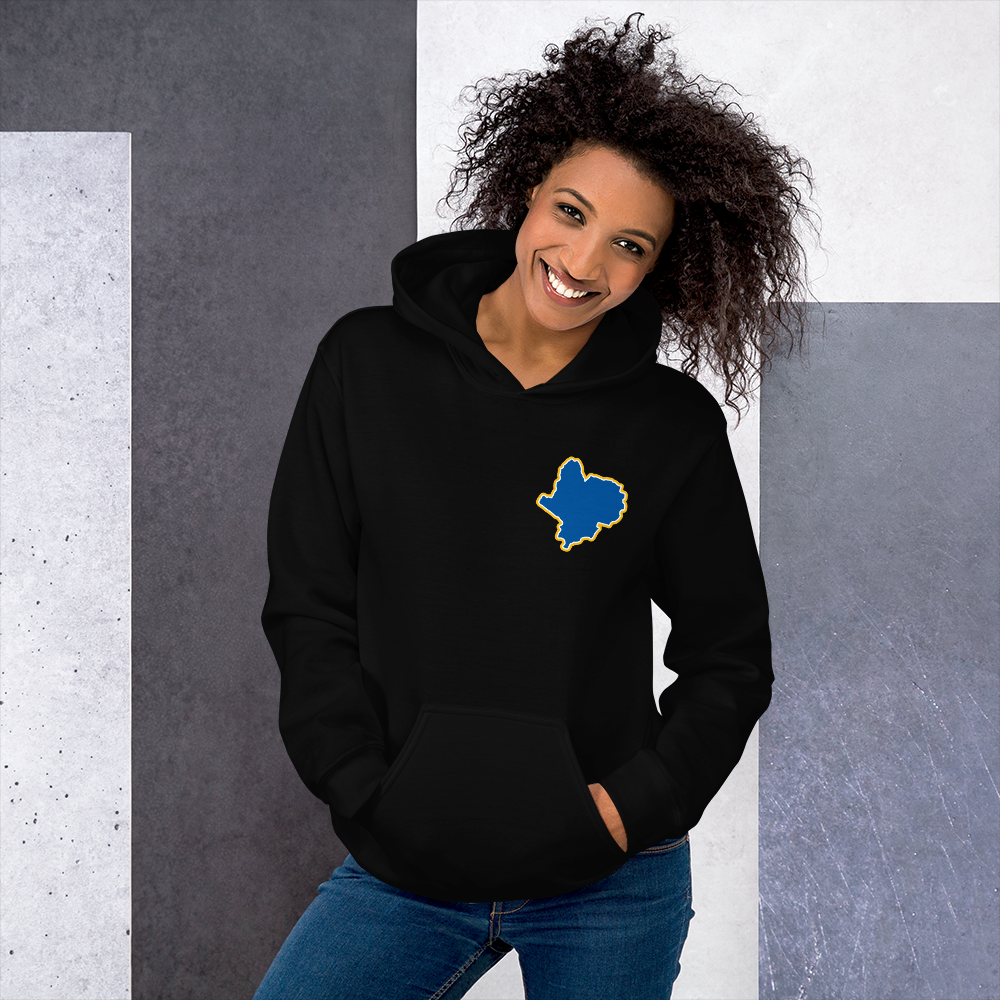 Black Leicester City Hoodie with Area Motif