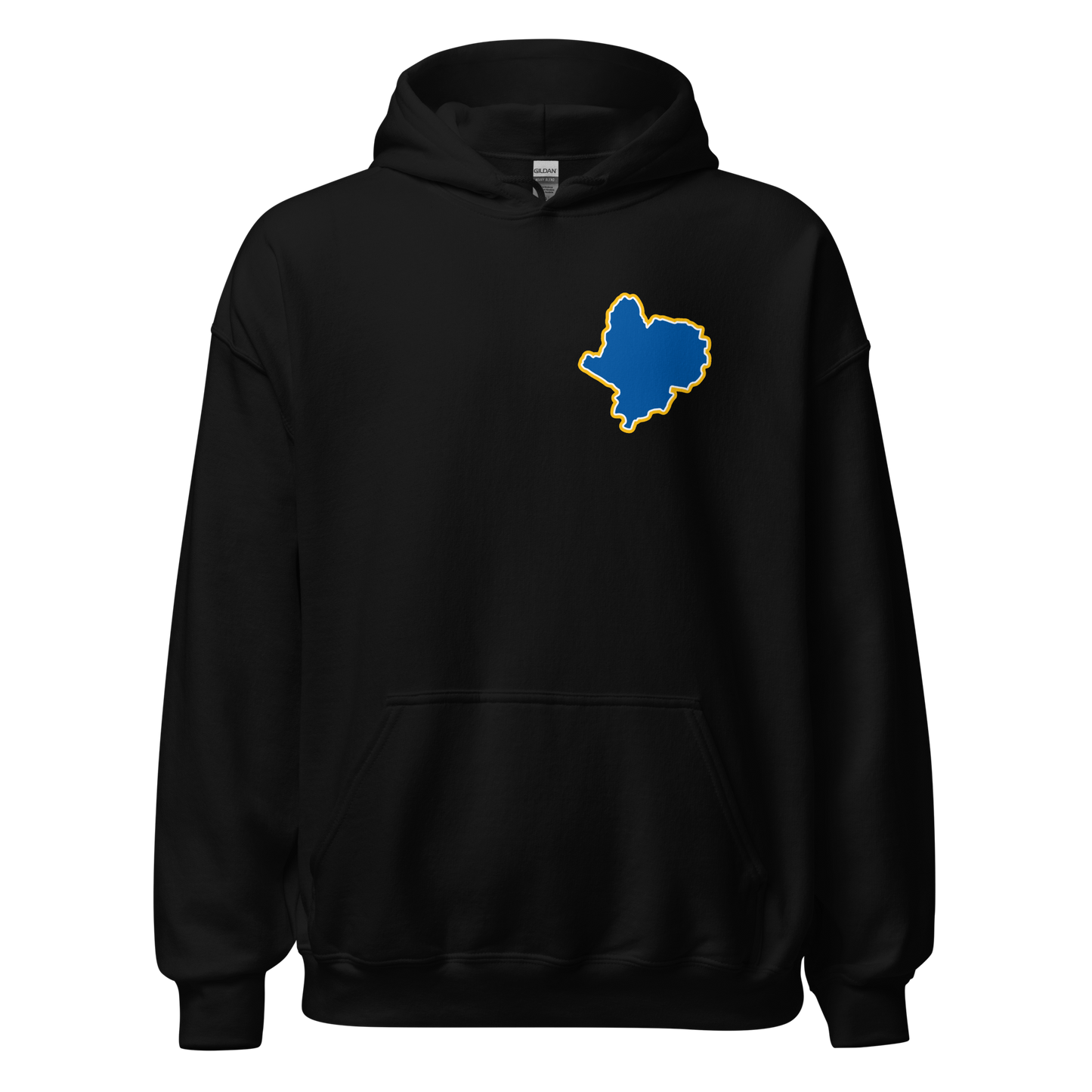 Black Leicester City Hoodie with Area Motif