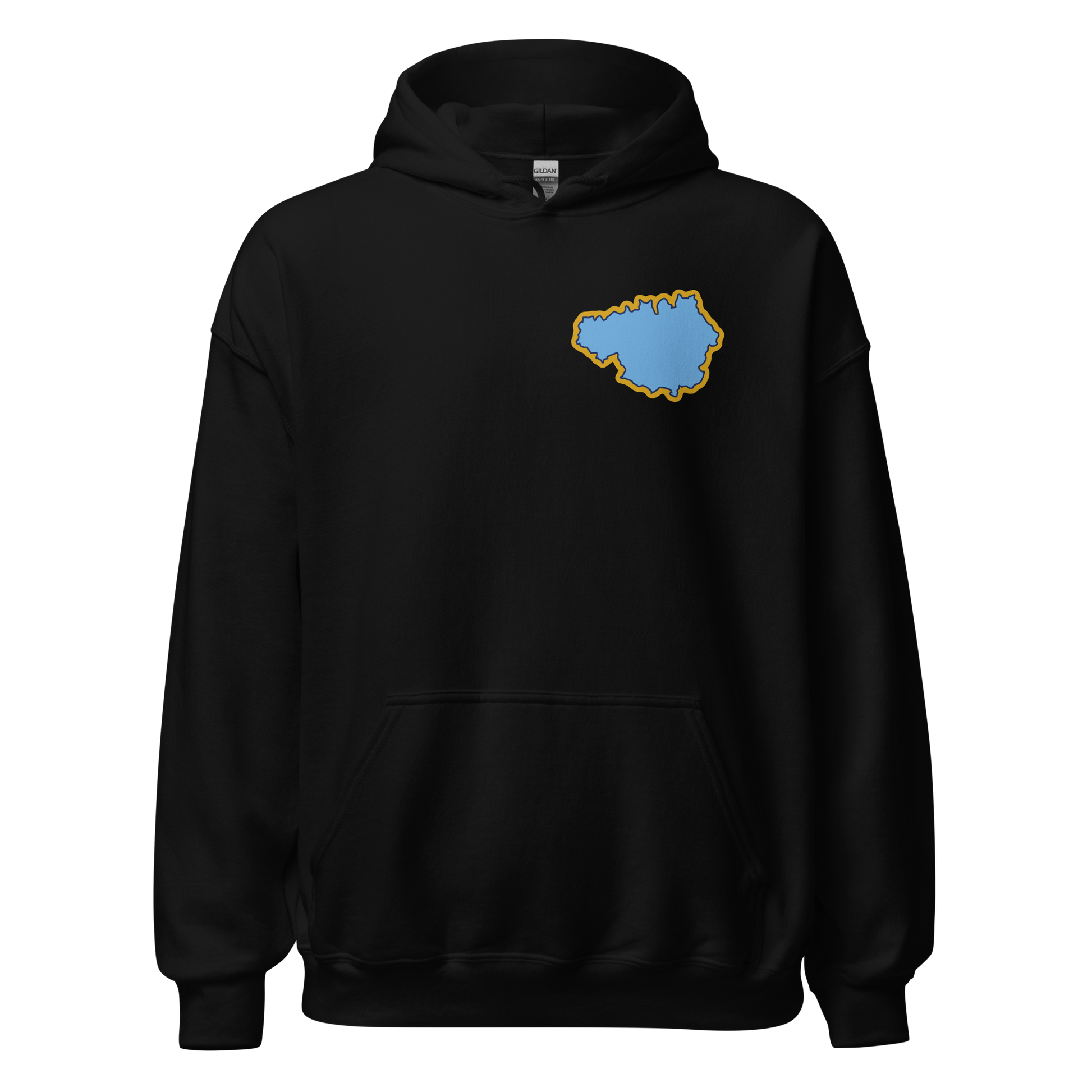 Black Manchester City Hoodie with Area Motif