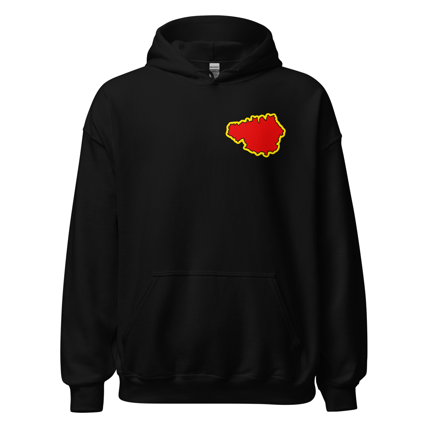 Black Manchester Utd Hoodie with Area Motif