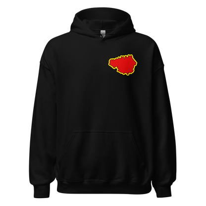 Black Manchester Utd Hoodie with Area Motif