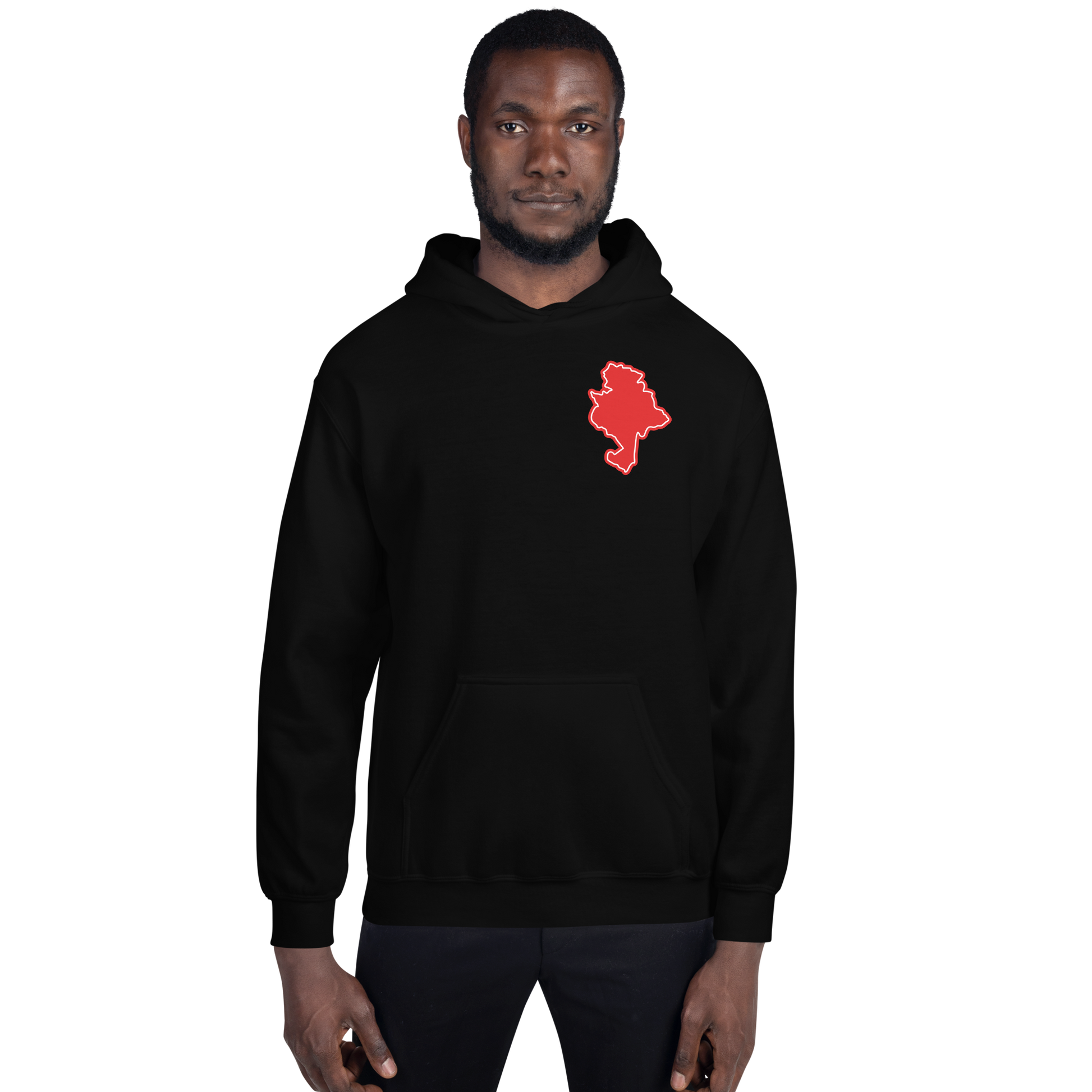 Black Nottingham Forest Hoodie with Area Motif