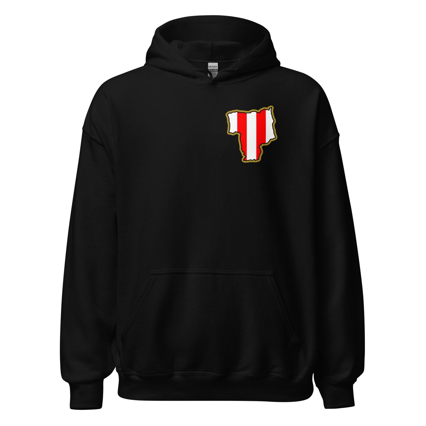 Black Sunderland Hoodie with Area Motif