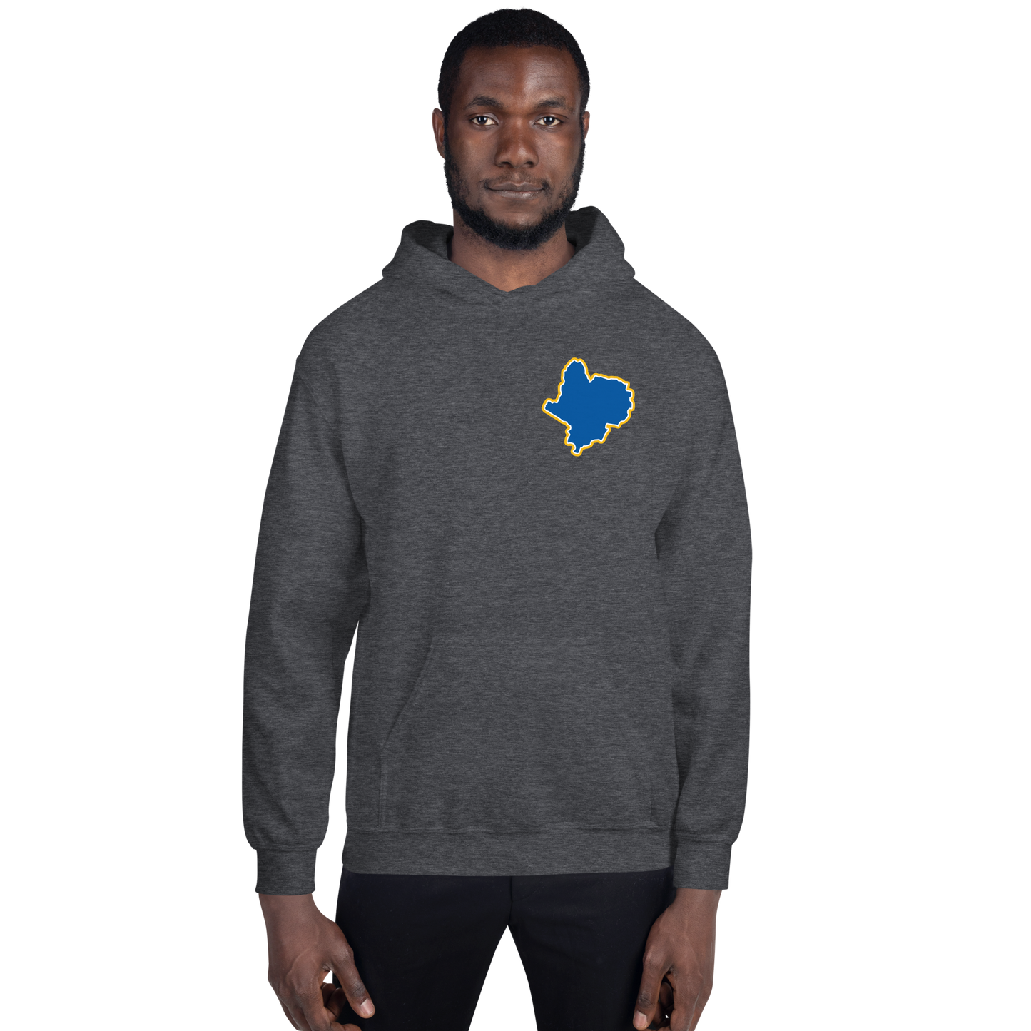 Dark Heather Leicester City Hoodie with Area Motif