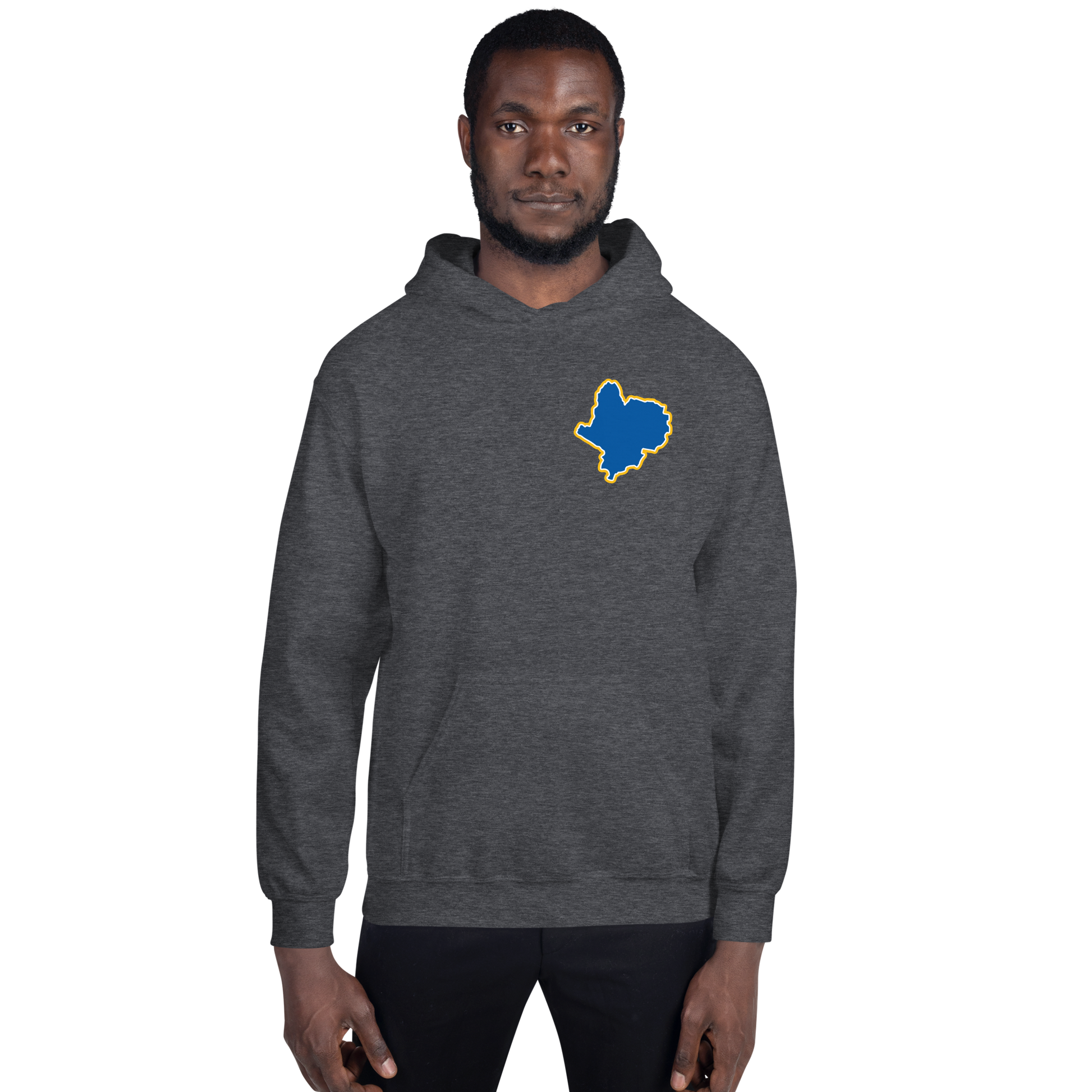 Dark Heather Leicester City Hoodie with Area Motif