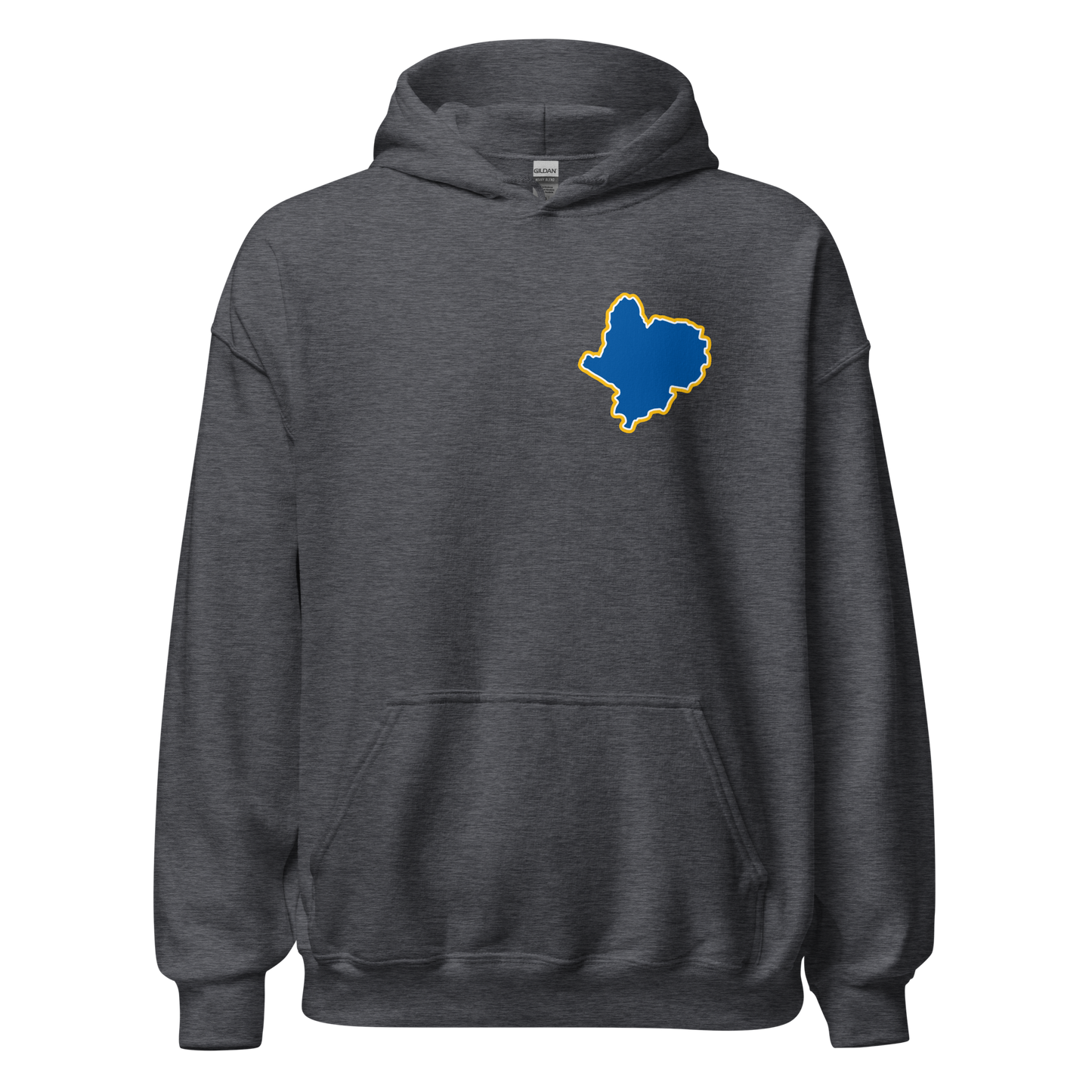 Dark Heather Leicester City Hoodie with Area Motif