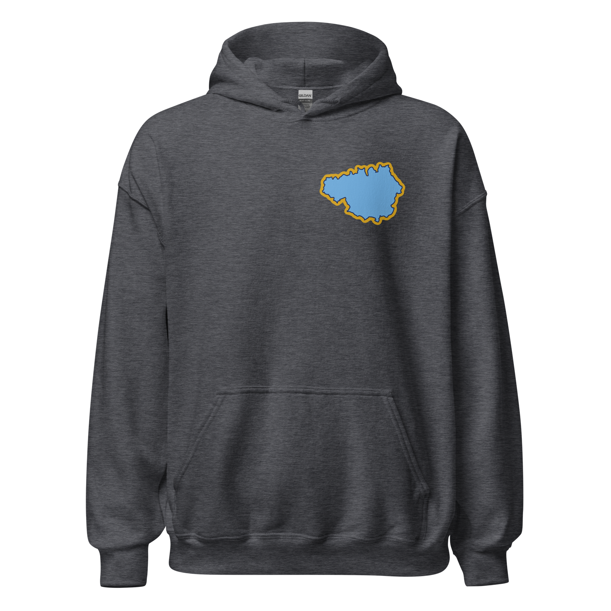 Dark Heather Manchester City Hoodie with Area Motif