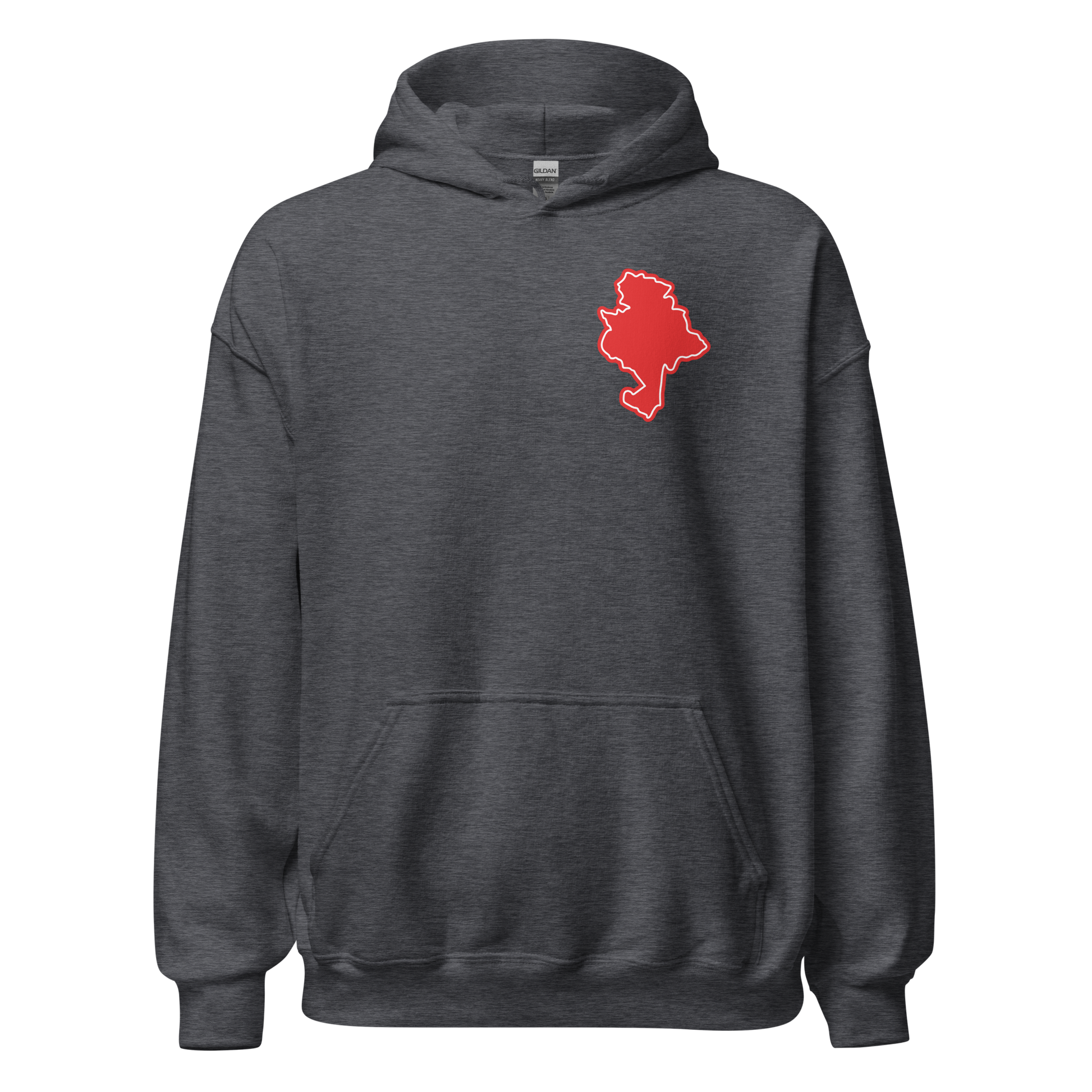 Dark Heather Nottingham Forest Hoodie with Area Motif