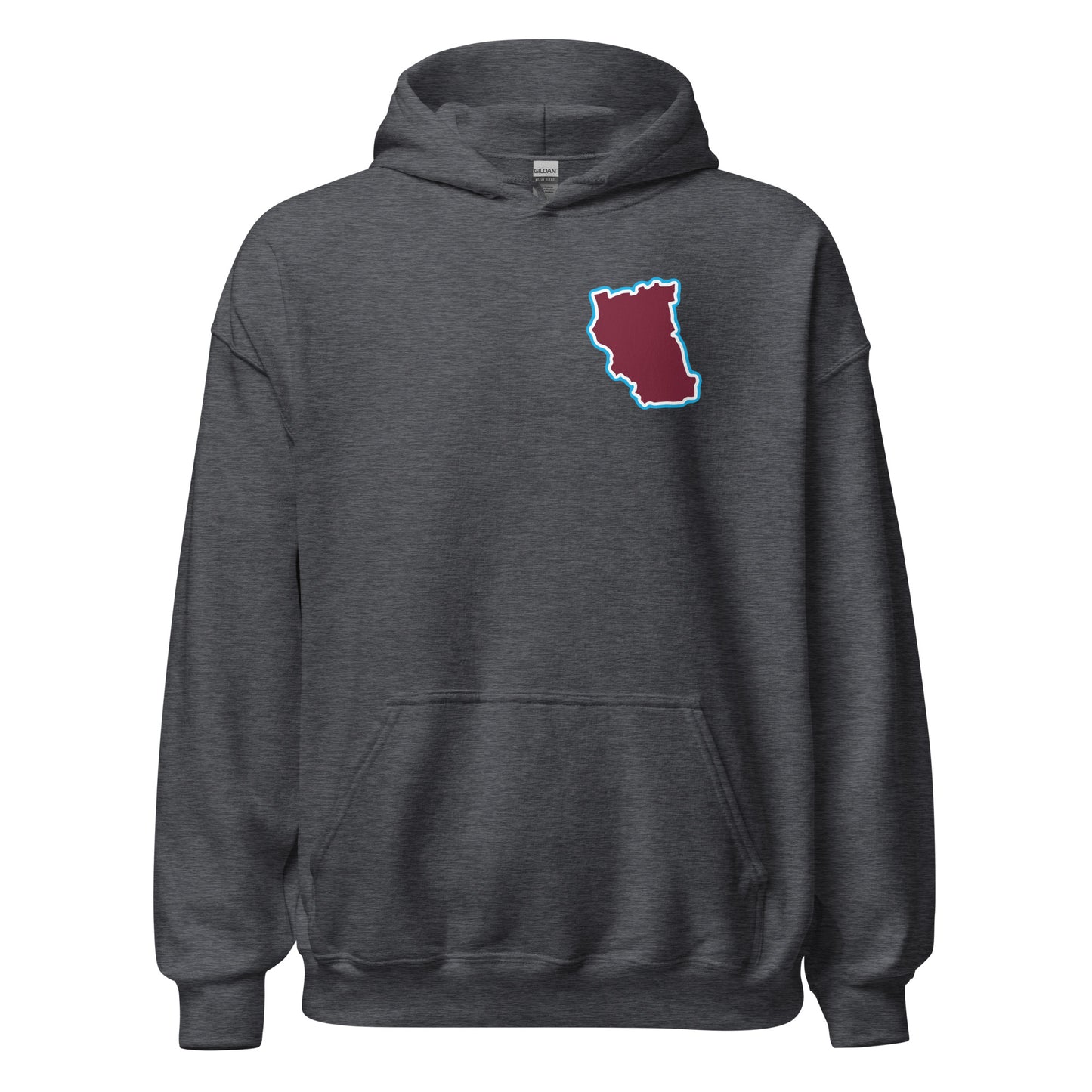 Dark Heather West Ham Utd Hoodie with Area Motif