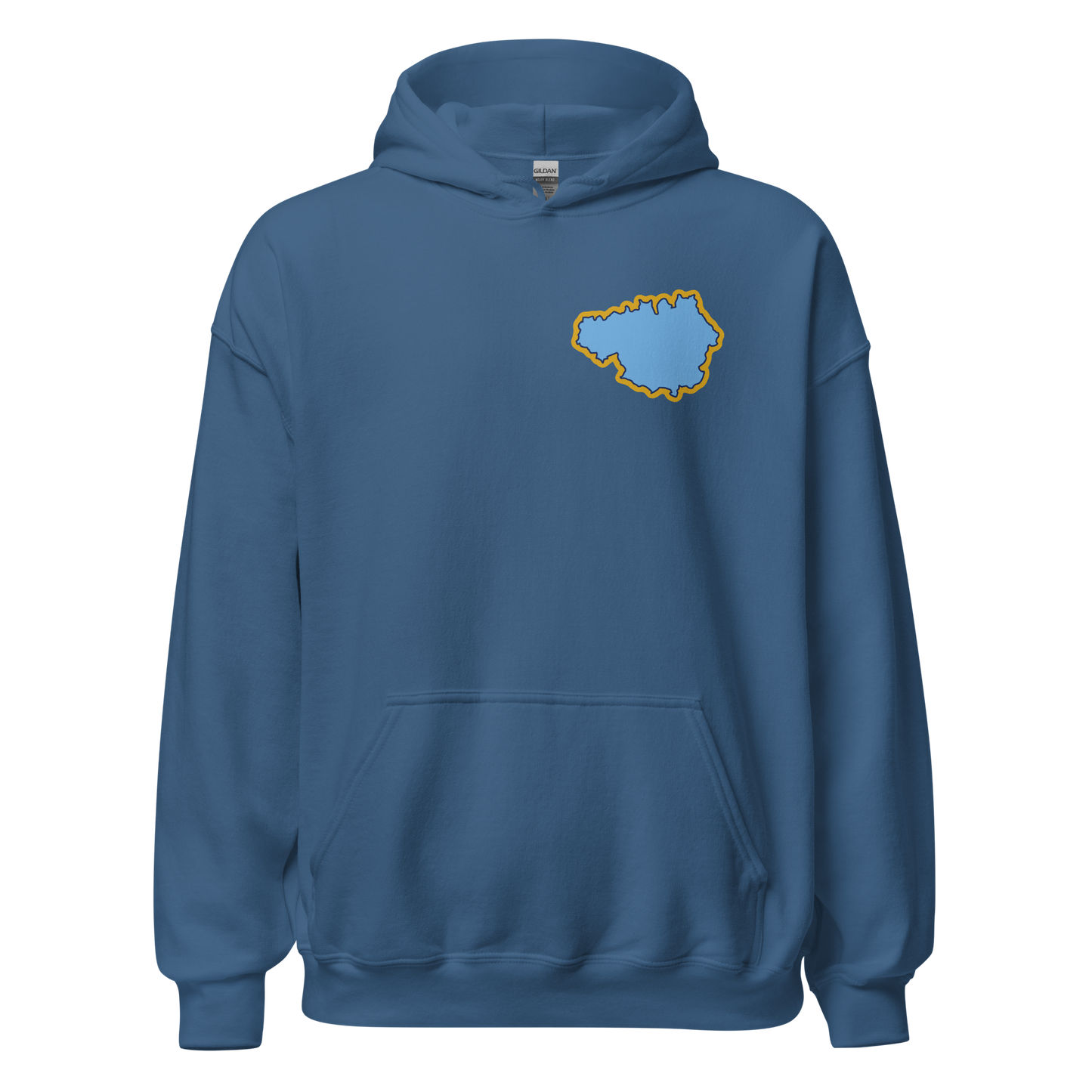 Indigo Blue Manchester City Hoodie with Area Motif