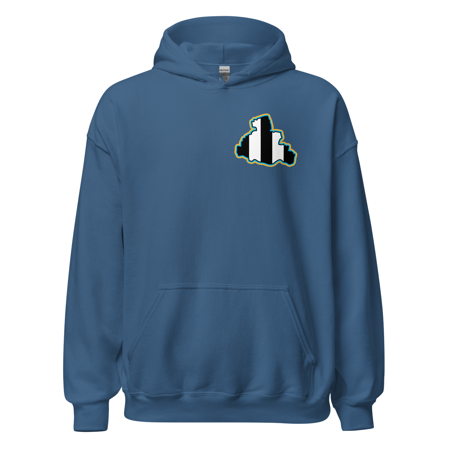 Indigo Blue Newcastle Utd Hoodie with Area Motif