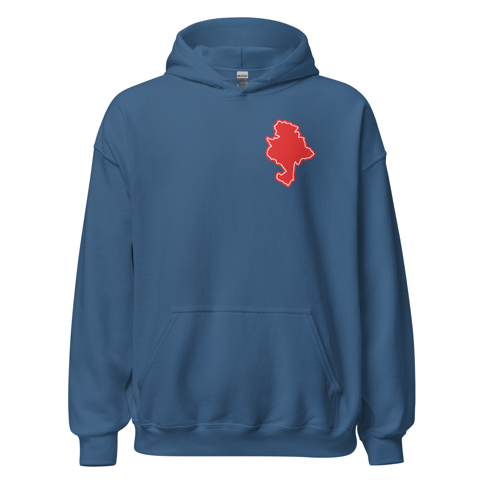 Indigo Blue Nottingham Forest Hoodie with Area Motif