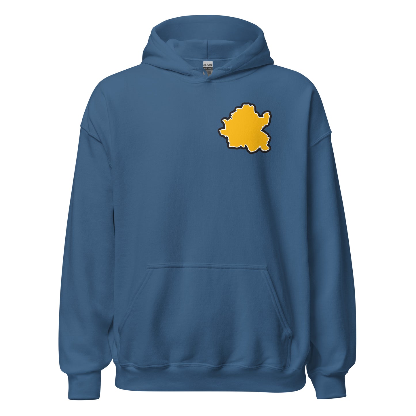 Indigo Blue Wolverhampton Wonderers Hoodie with Area Motif