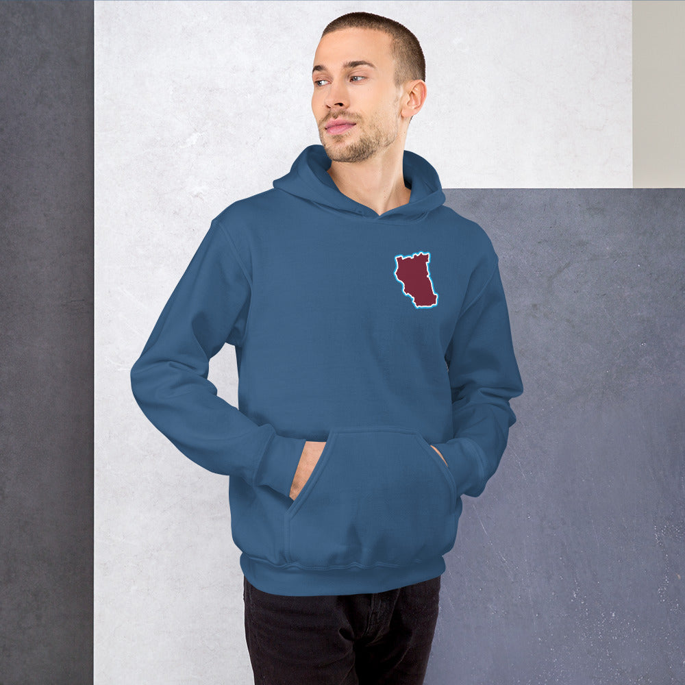 Indigo Blue West Ham Utd Hoodie with Area Motif