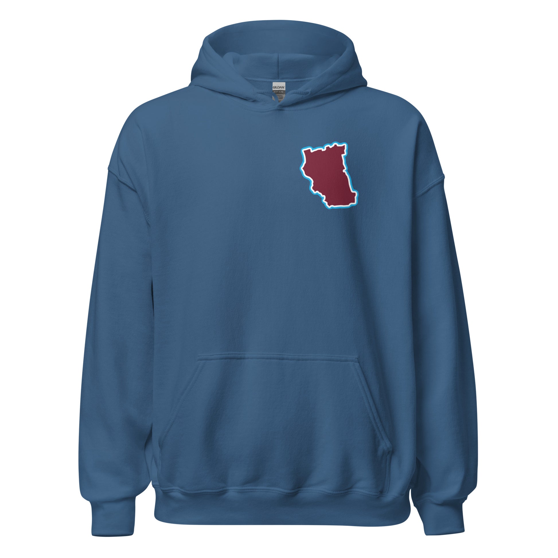 Indigo Blue West Ham Utd Hoodie with Area Motif