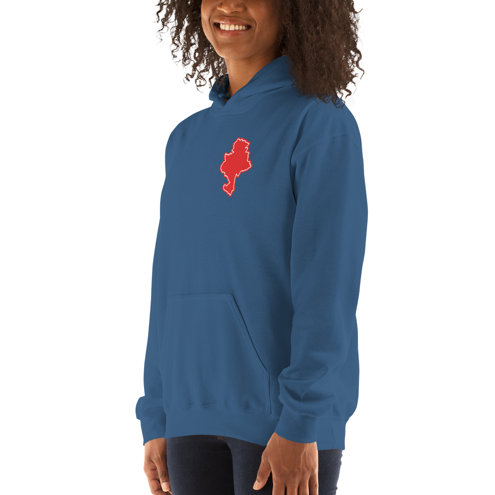 Indigo Blue Nottingham Forest Hoodie with Area Motif