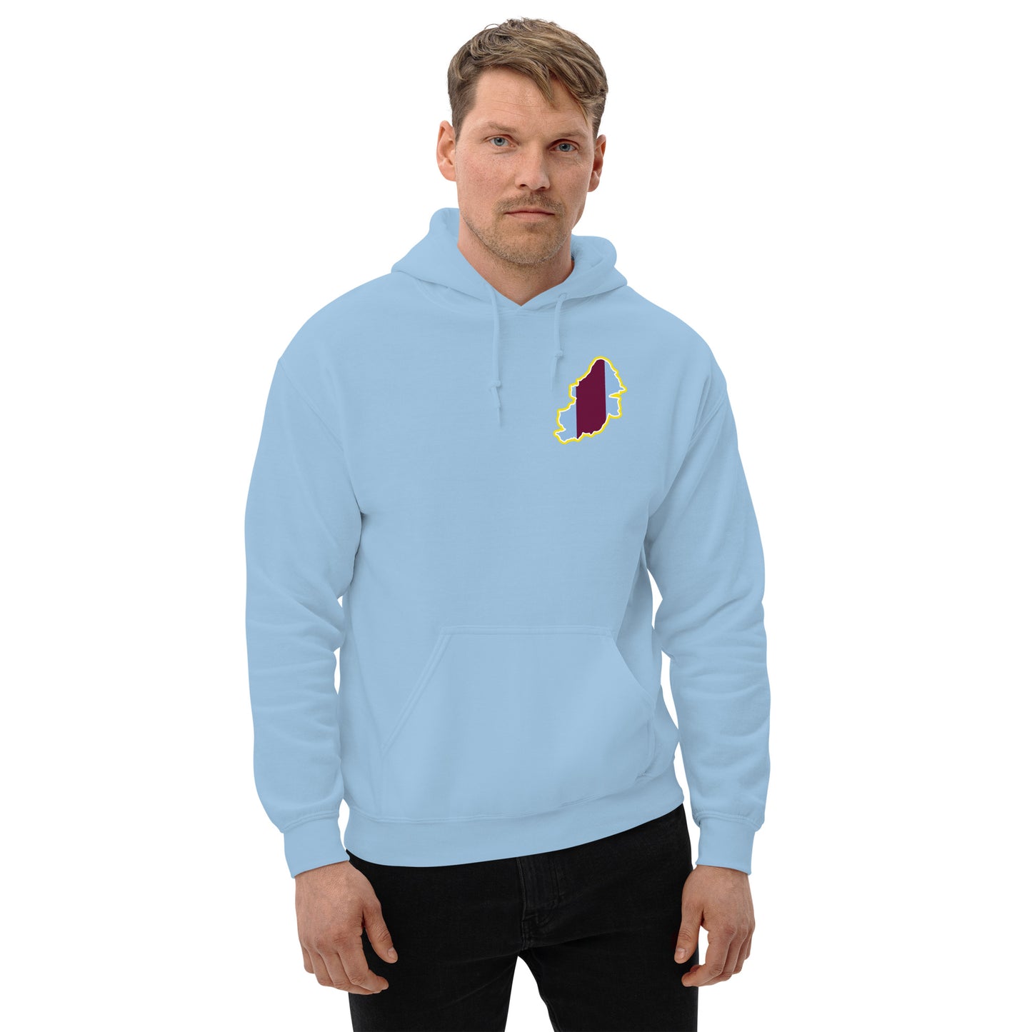 Light Blue Aston Villa Hoodie with Area Motif