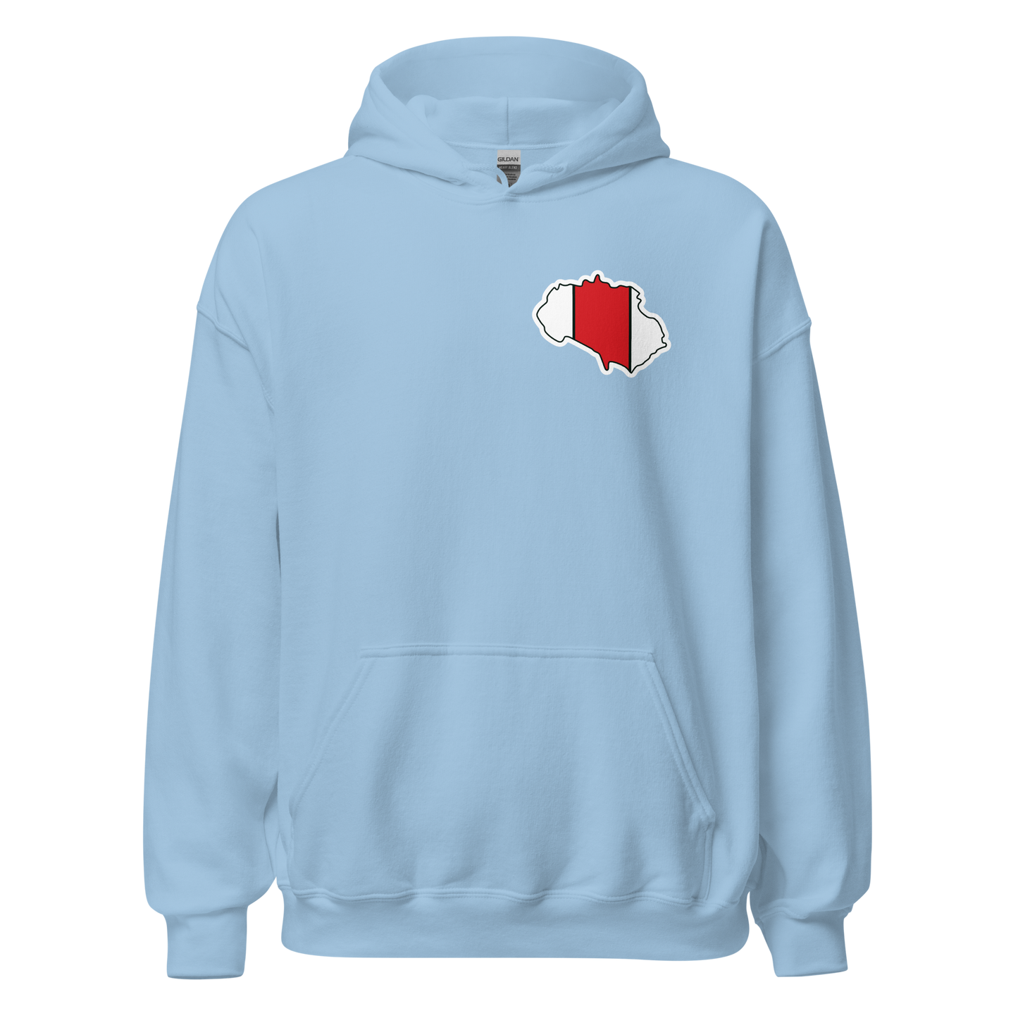 Light Blue Southampton Hoodie with Area Motif