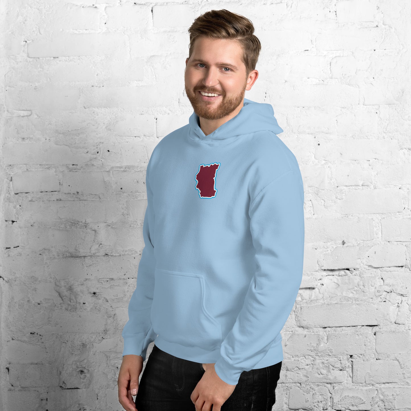 Light Blue West Ham Utd Hoodie with Area Motif