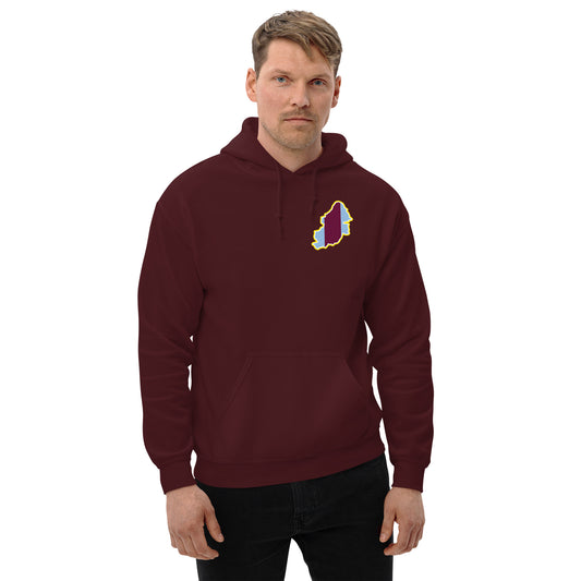 Maroon Aston Villa Hoodie with Area Motif