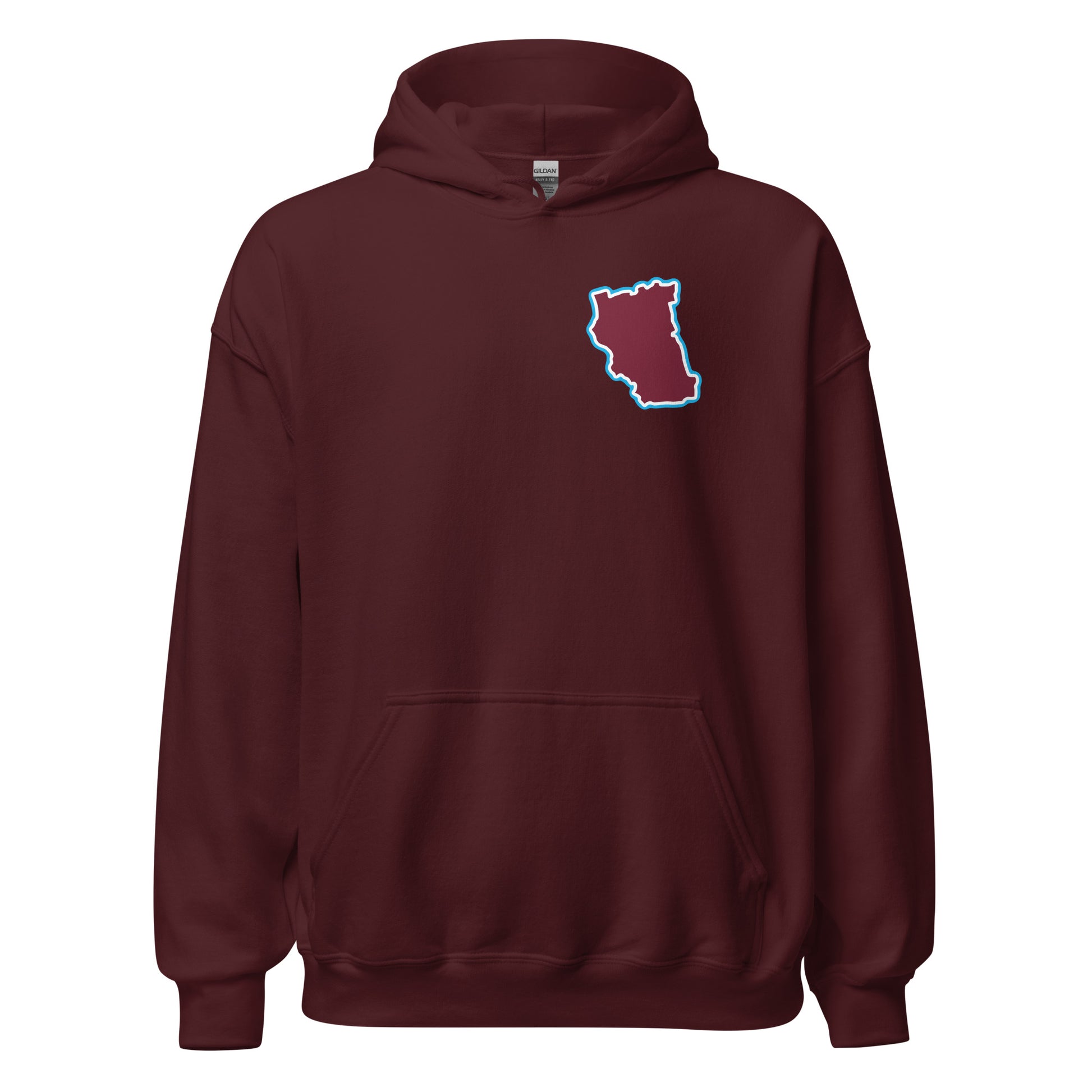 Maroon West Ham Utd Hoodie with Area Motif