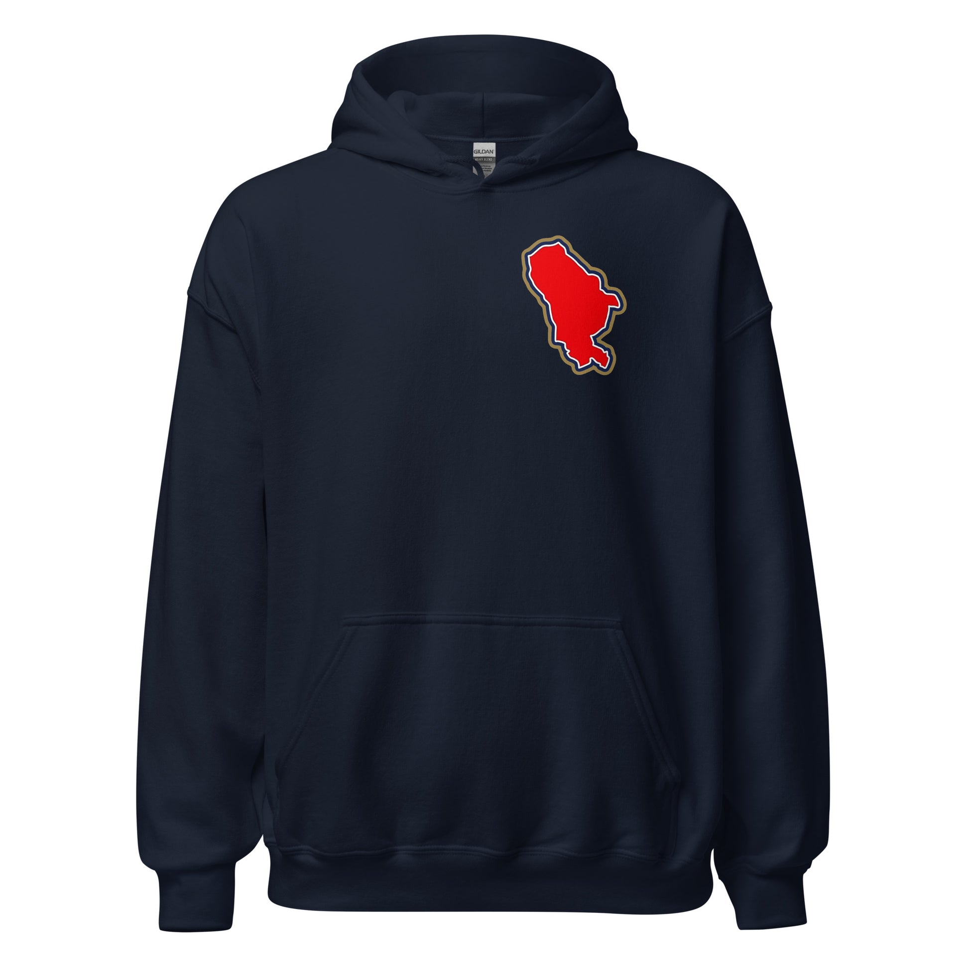 Navy Blue Arsenal hoodie with Area Motif