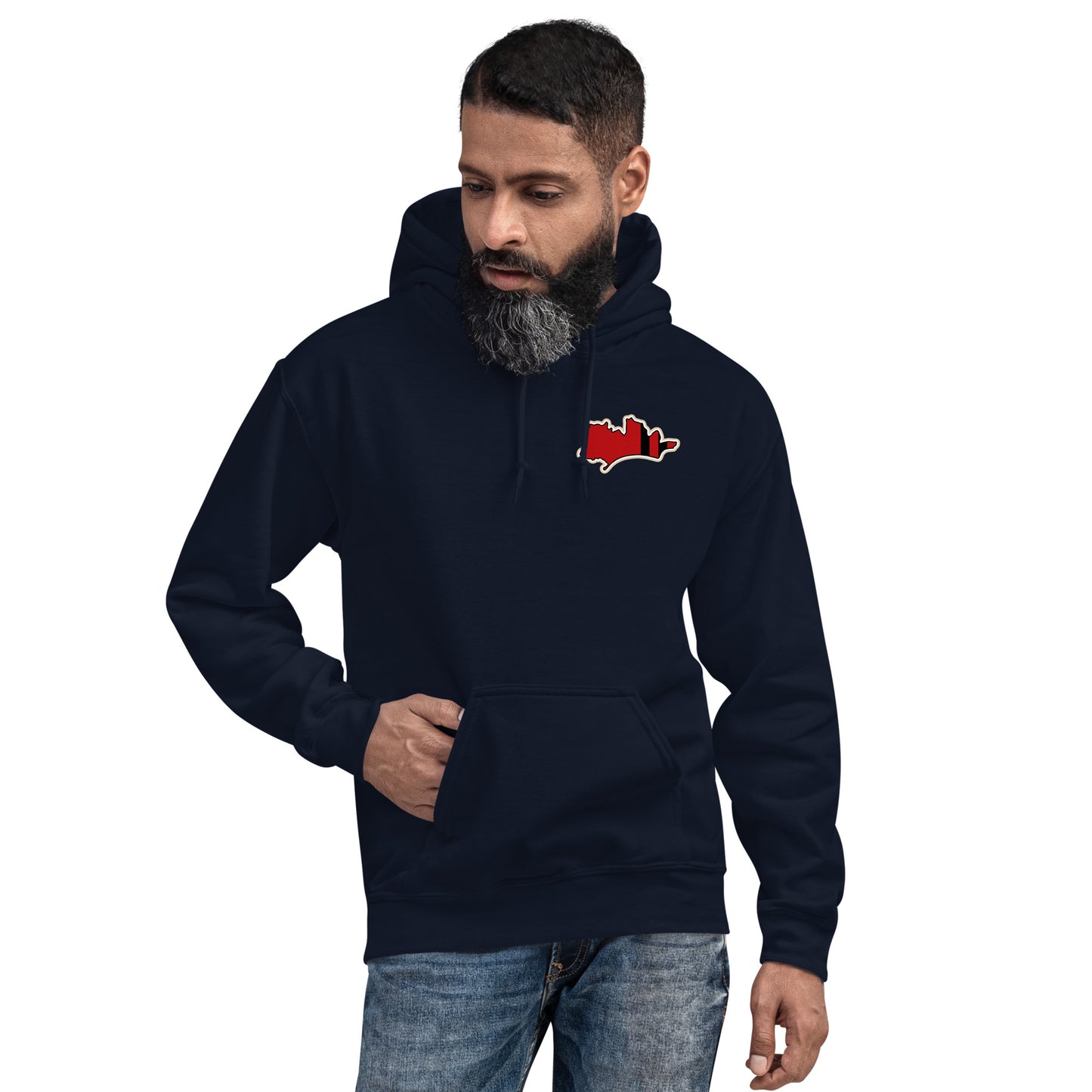 Navy Blue Bournemouth Hoodie with Area Motif