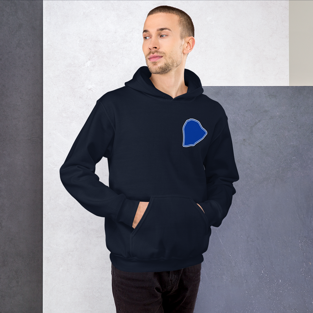 Navy Blue Everton Hoodie with Area Motif