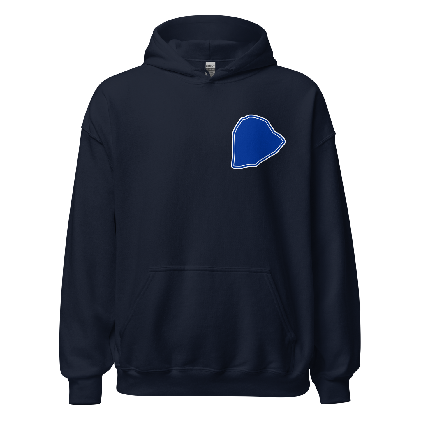 Navy Blue Everton Hoodie with Area Motif