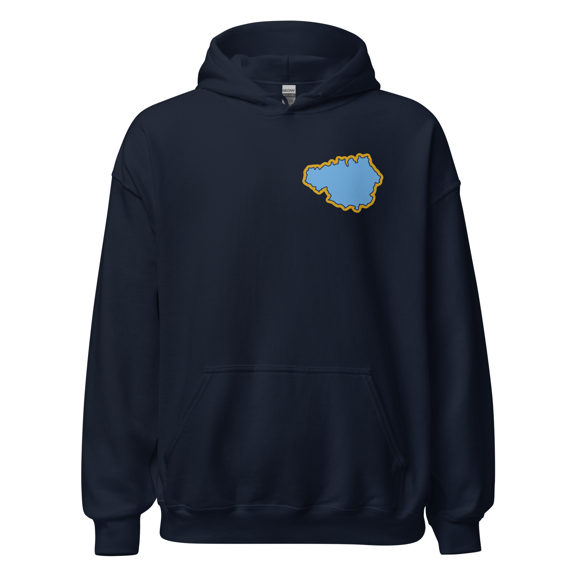 Navy Blue Manchester City Hoodie with Area Motif