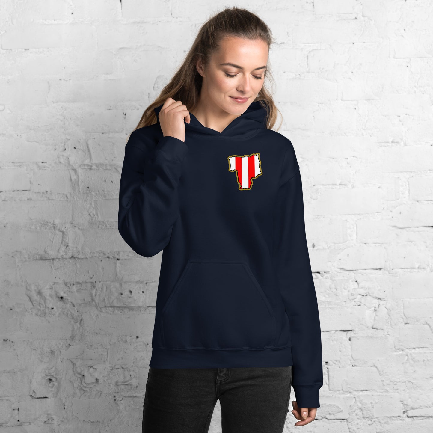 Navy Blue Sunderland Hoodie with Area Motif