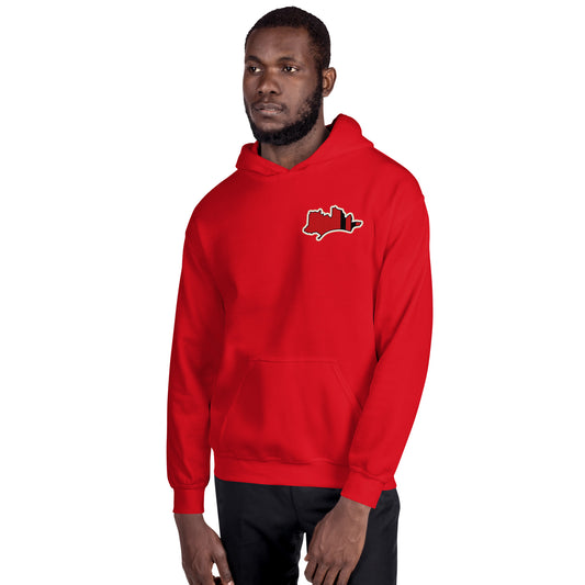 Red Bournemouth Hoodie with Area Motif