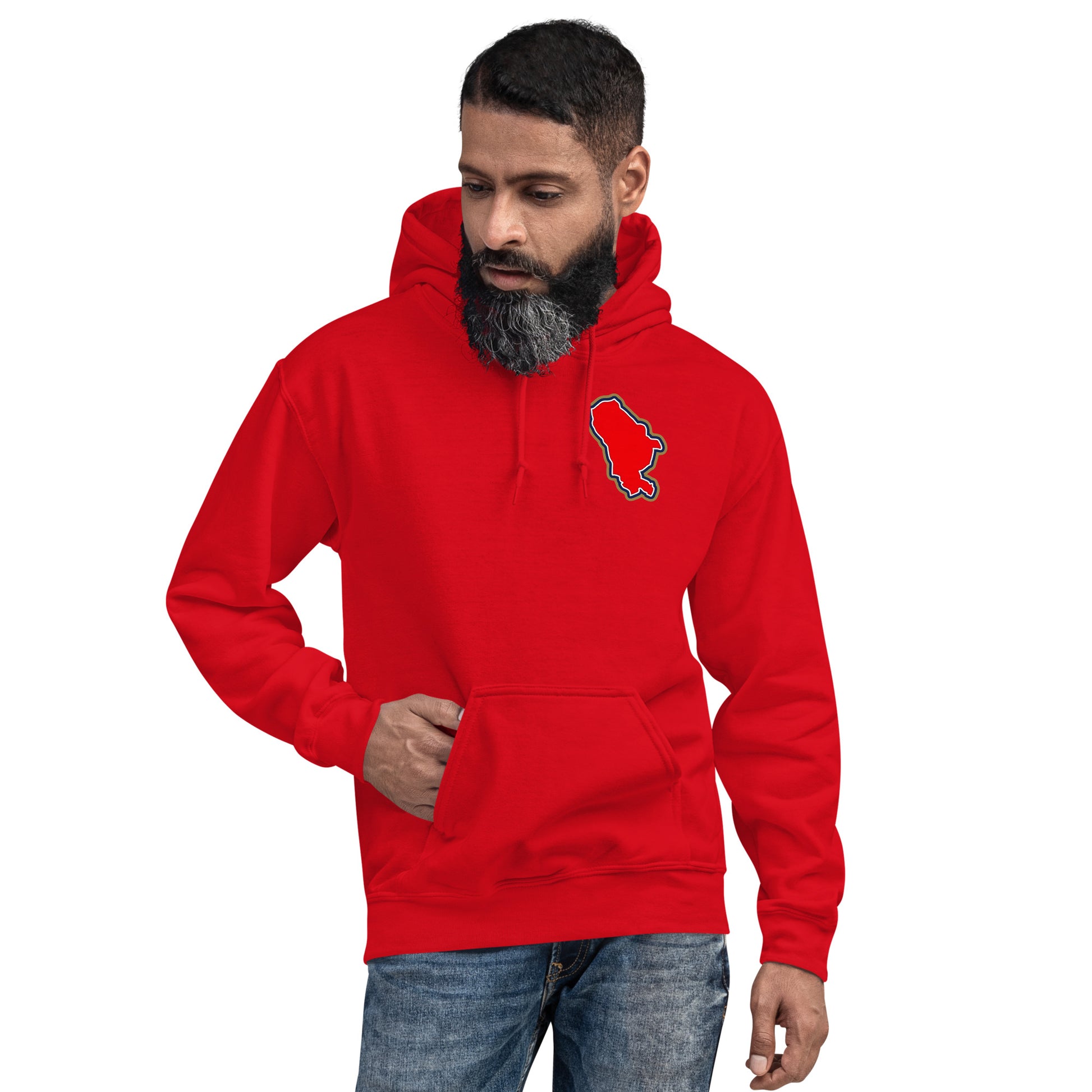 Red Arsenal hoodie with Area Motif