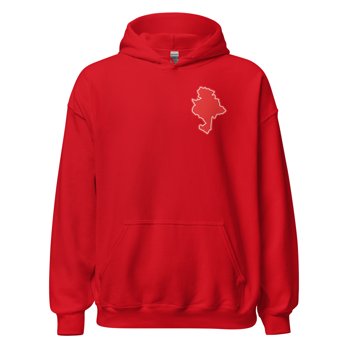 Red Nottingham Forest Hoodie with Area Motif