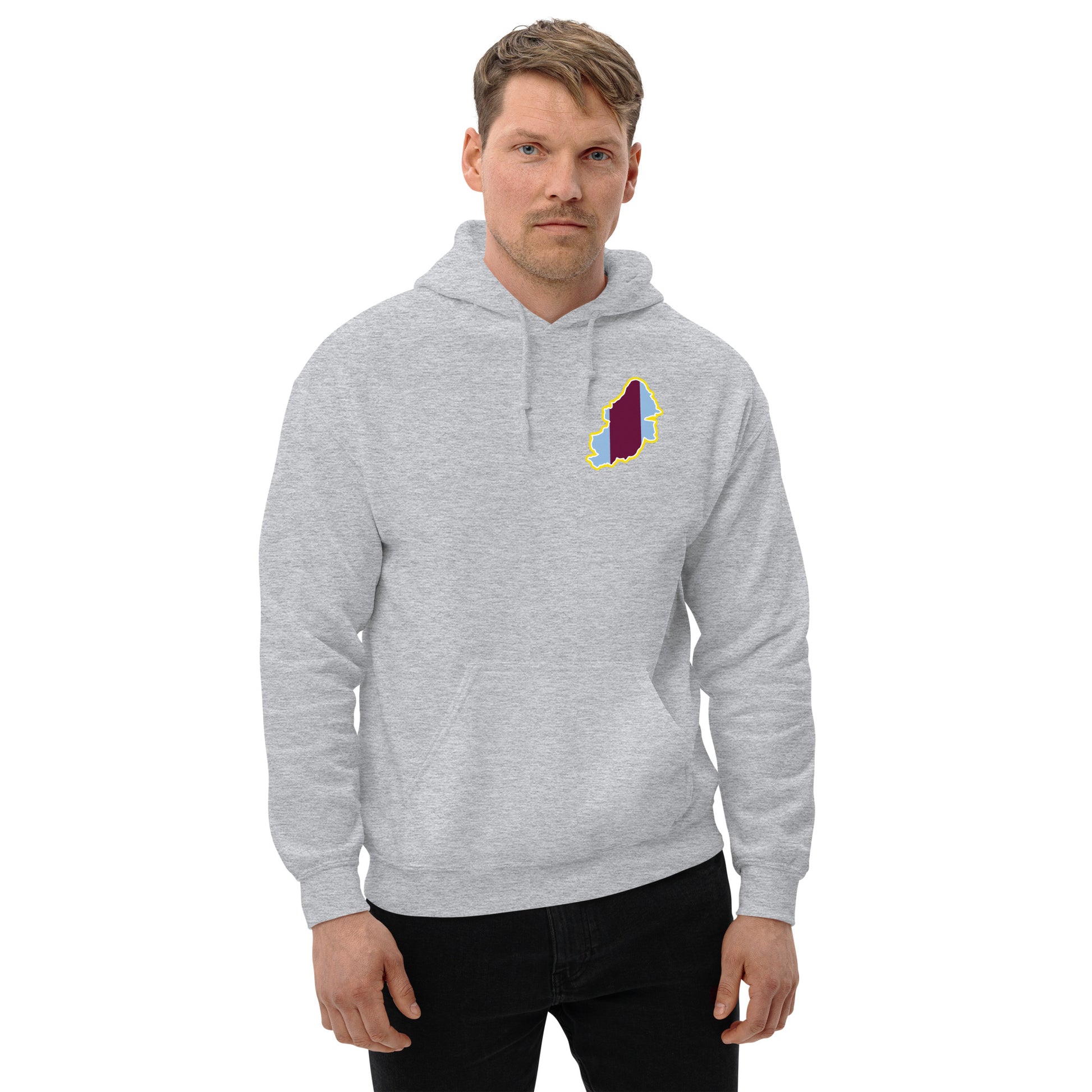 Sport Grey Aston Villa Hoodie with Area Motif