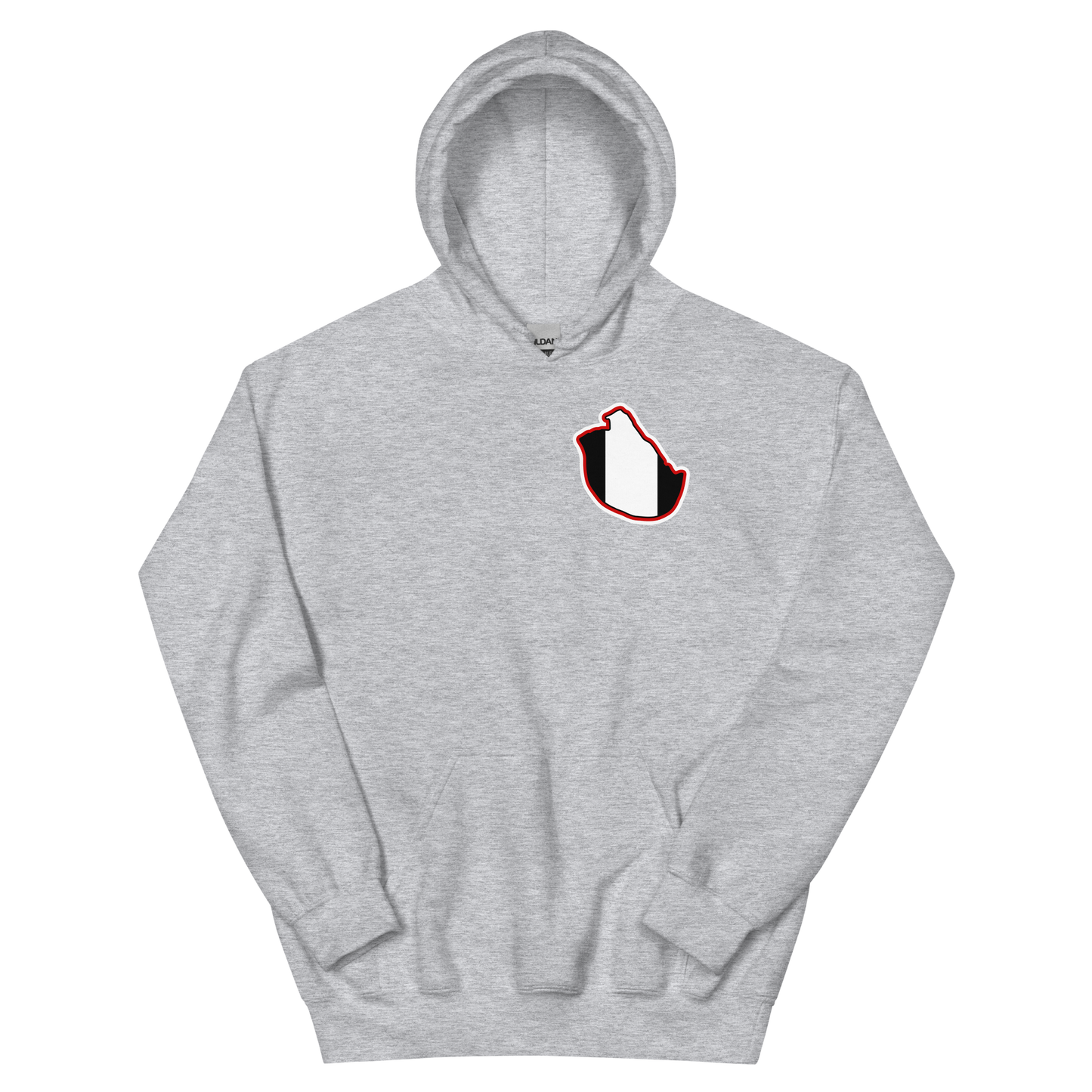 Sport Grey Fulham Hoodie with Area Motif