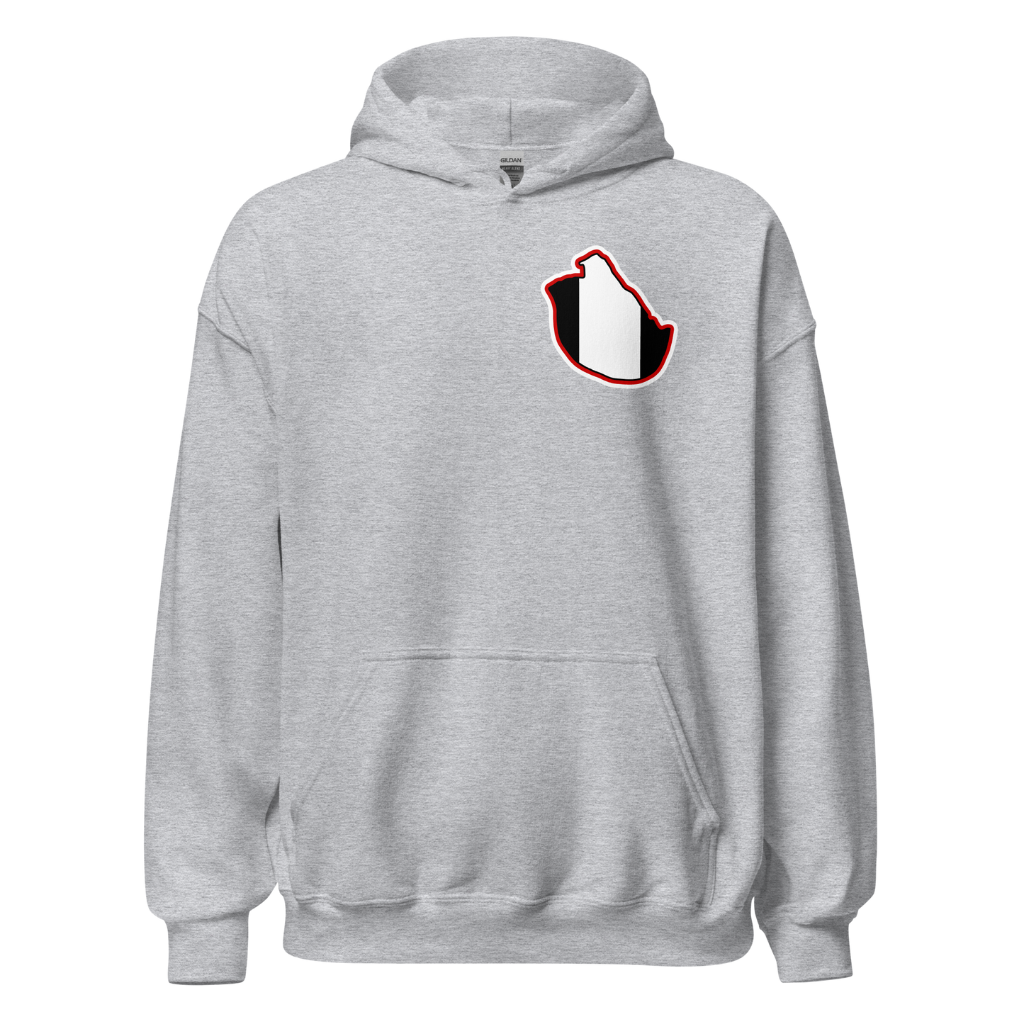 Sport Grey Fulham Hoodie with Area Motif