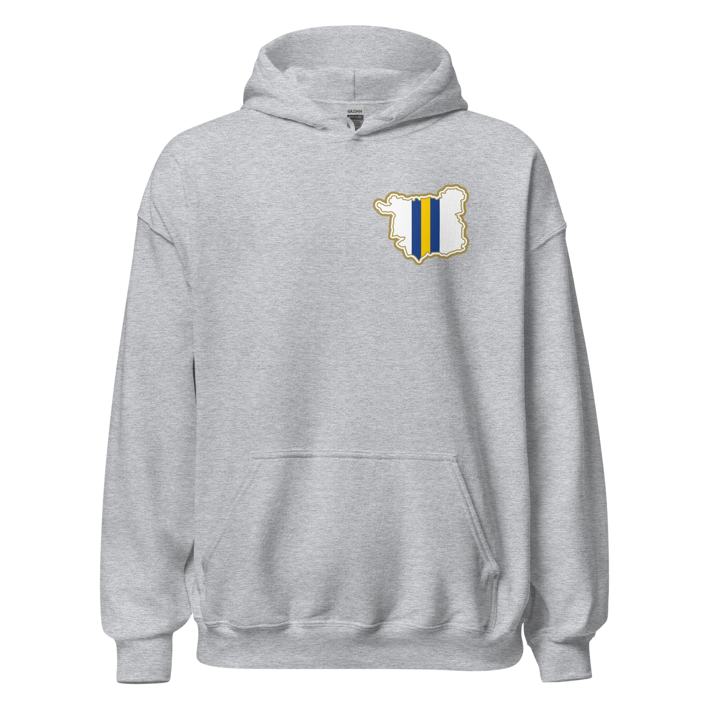 Sport Grey Leeds Utd Hoodie with Area Motif