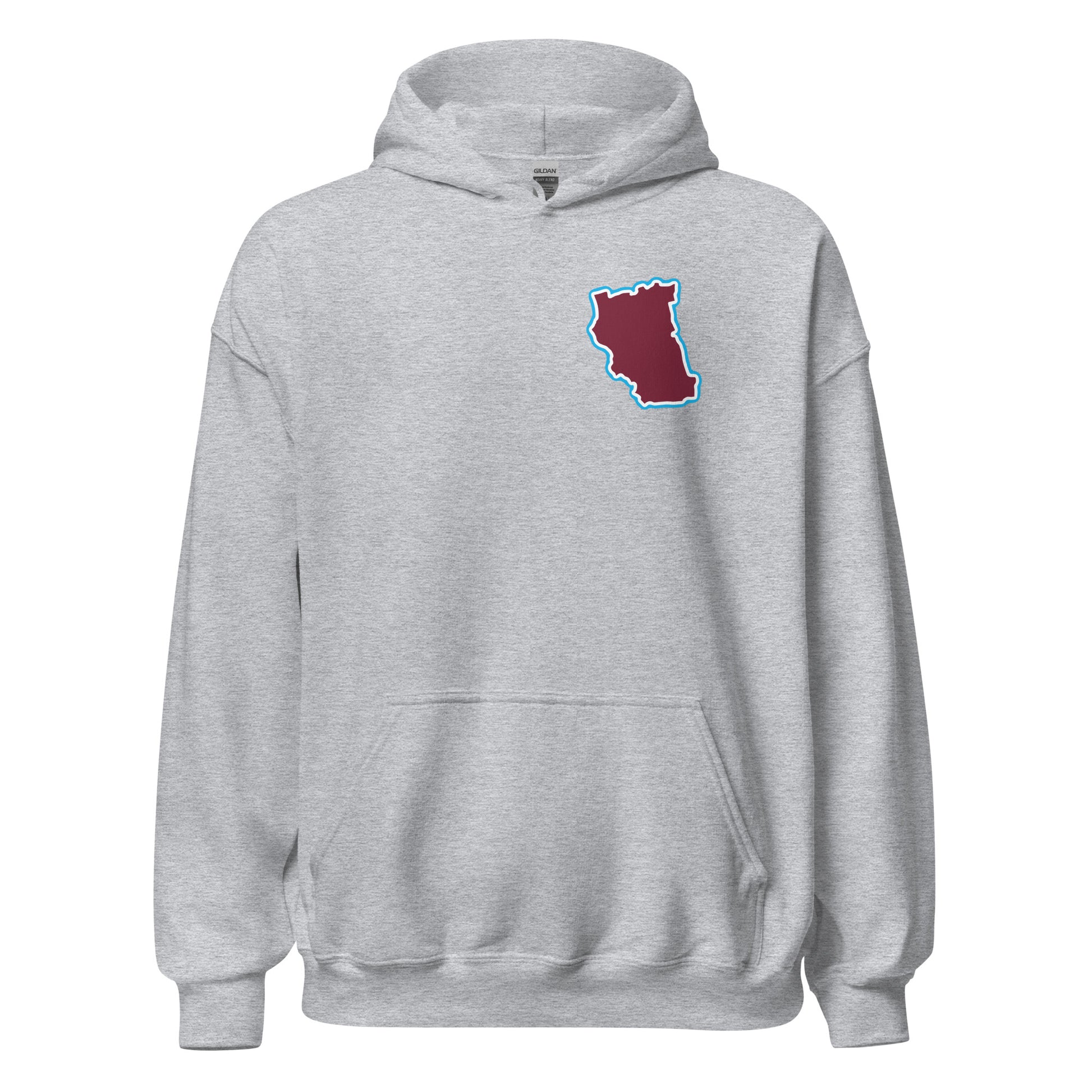 Sport Grey West Ham Utd Hoodie with Area Motif